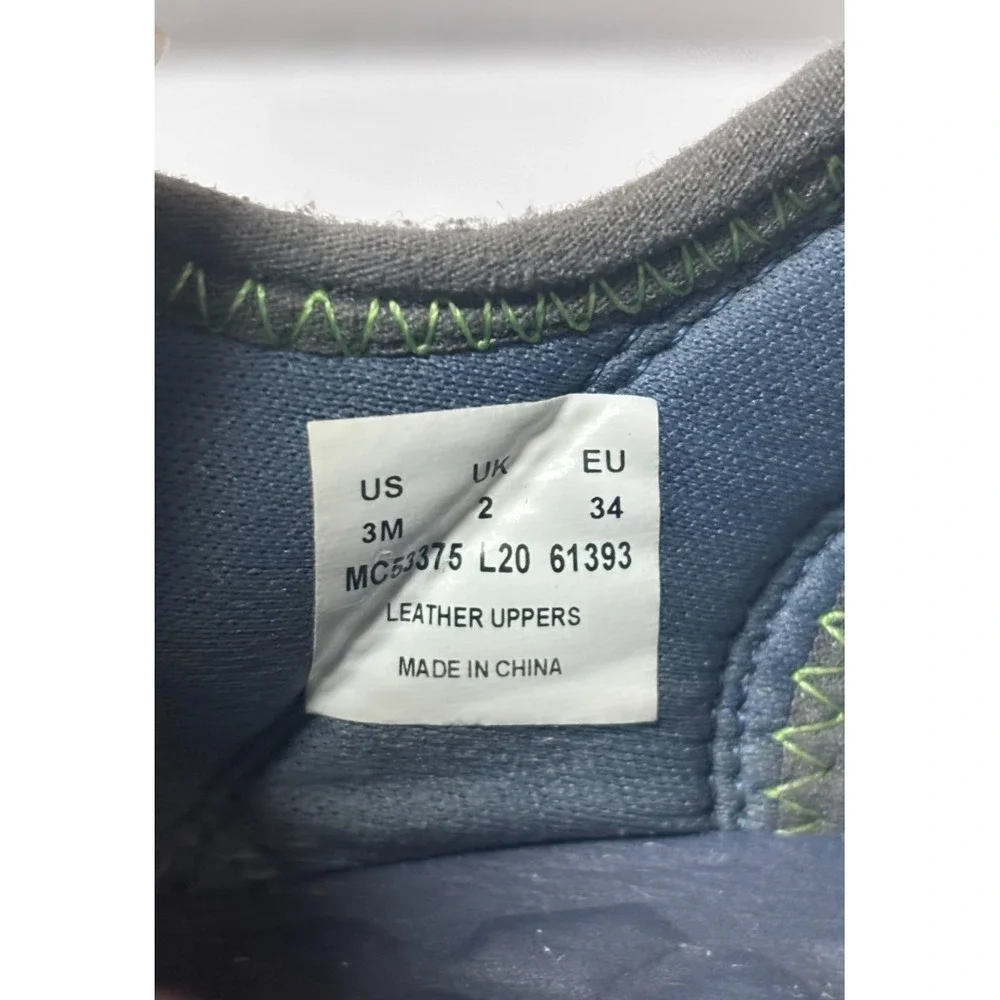 Merrell Kids 3M Hydro Water Sandals Navy Blue Leather Closed Toe Hiking MC53375